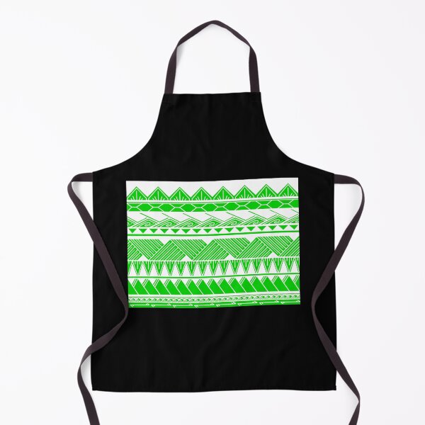 Item preview, White and Bright Green Tribal Pattern designed and sold by Steeb757.