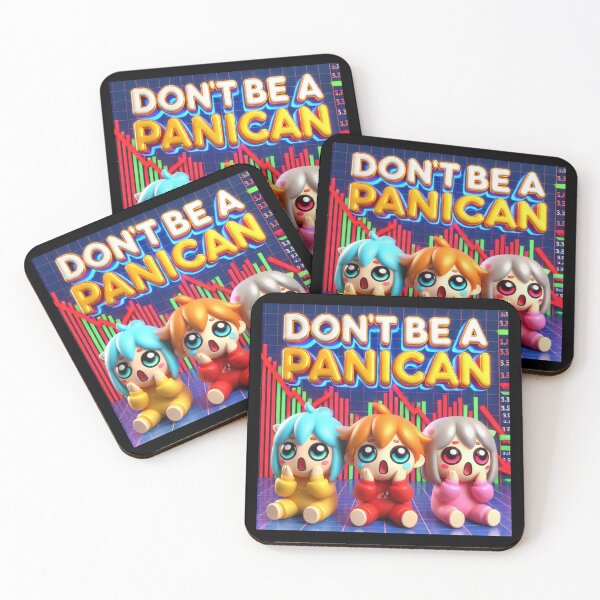 Item preview, "Don't Be a Panican - Chibi Traders Trio" designed and sold by MySheetMusicArt.