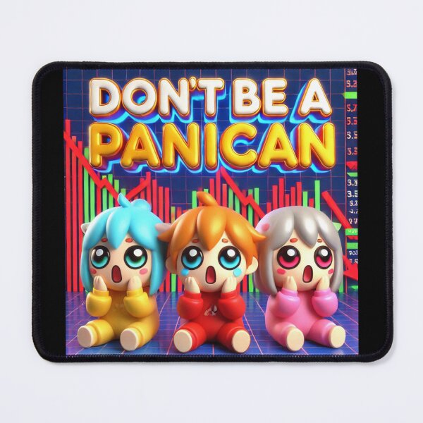 Item preview, "Don't Be a Panican - Chibi Traders Trio" designed and sold by MySheetMusicArt.