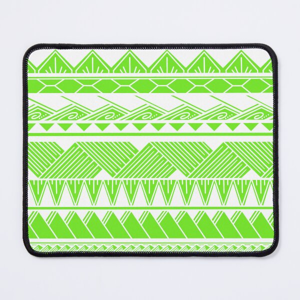 Item preview, White and Neon Green Tribal Pattern designed and sold by Steeb757.