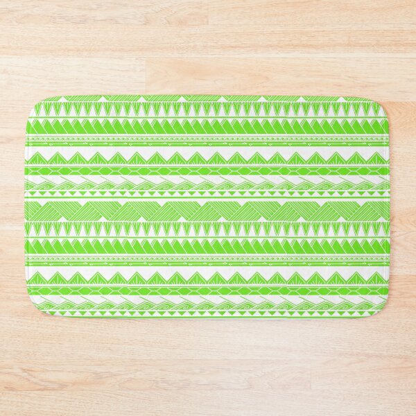 Item preview, White and Neon Green Tribal Pattern designed and sold by Steeb757.