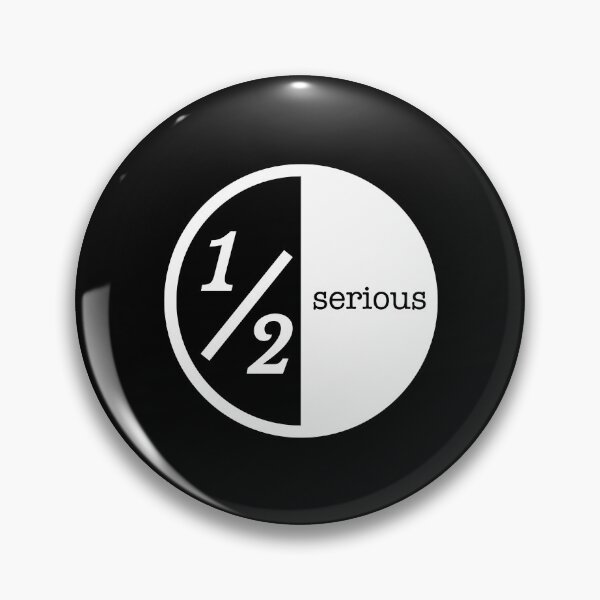 Item preview, Half Serious - white logo designed and sold by Half Serious.