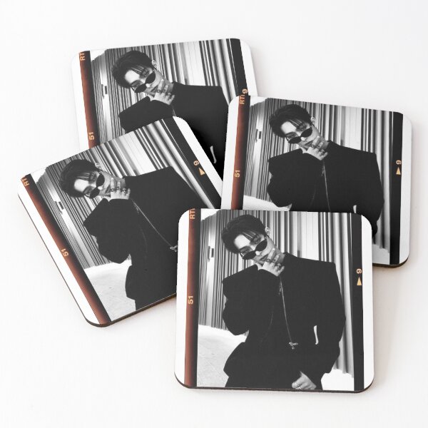 Item preview, KPOP ATEEZ Mingi Hot Film Photo Set Kpop Mingi Black and White designed and sold by StarBunnyDesign.