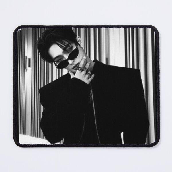 Item preview, KPOP ATEEZ Mingi Hot Film Photo Set Kpop Mingi Black and White designed and sold by StarBunnyDesign.