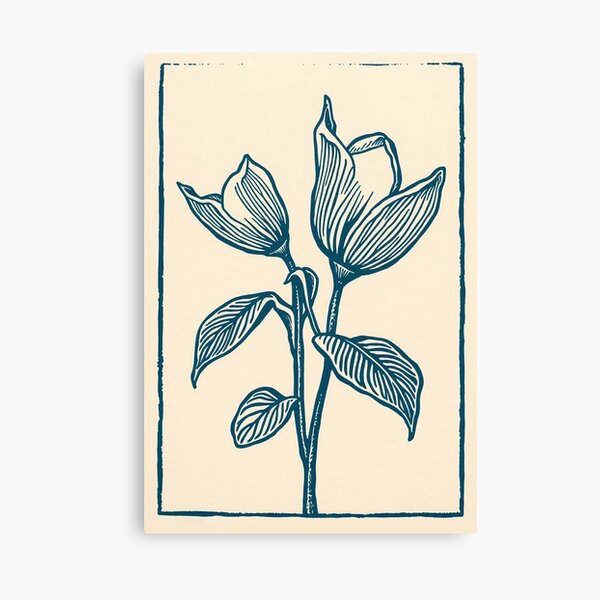 Aperçu de l'œuvre Fleur de lune du soir – Floral vintage créée et vendue par Planthem.