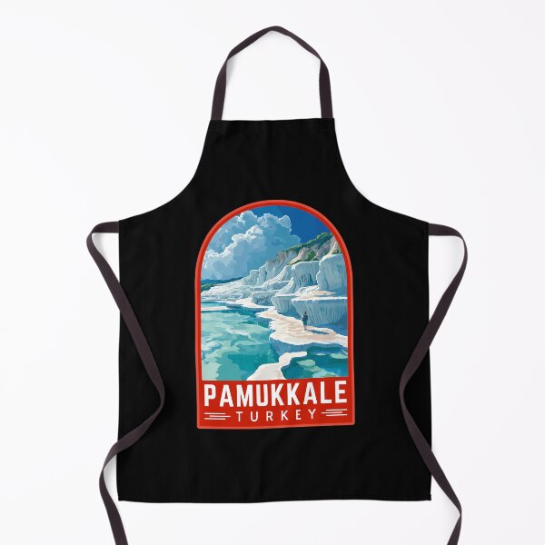 Item preview, Pamukkale in Turkey Retro Travel Art Emblem designed and sold by MaateoDesign.