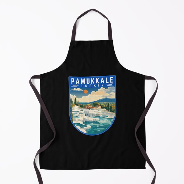 Item preview, Pamukkale in Turkey Vintage Travel Art Badge designed and sold by MaateoDesign.