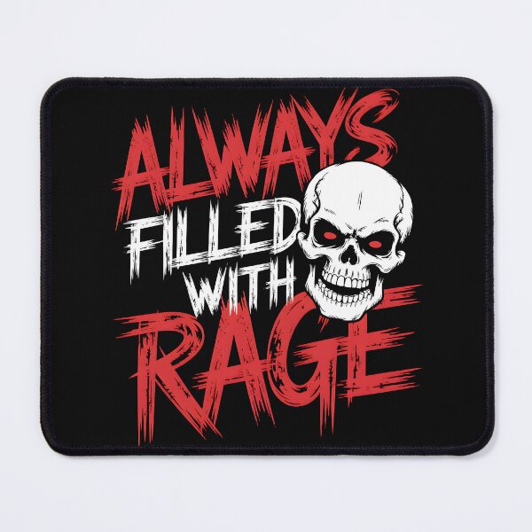 Item preview, Always Filled with Rage in the style of punk rock fury designed and sold by Pawel Oska.