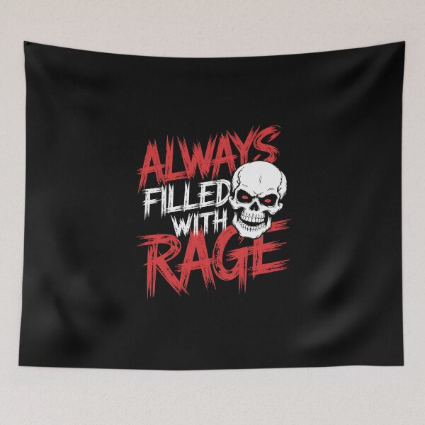 Item preview, Always Filled with Rage in the style of punk rock fury designed and sold by Pawel Oska.