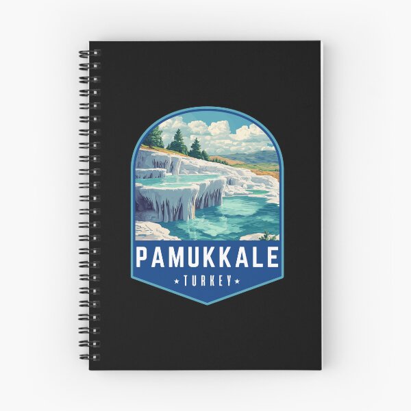 Item preview, Pamukkale in Turkey Retro Art Travel Emblem designed and sold by MaateoDesign.