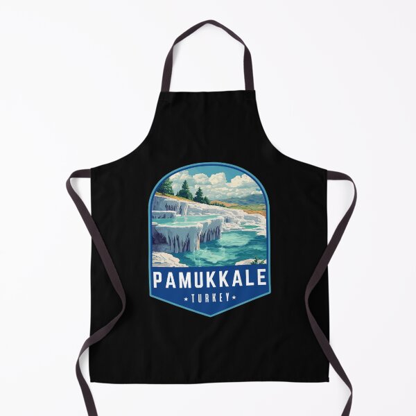 Item preview, Pamukkale in Turkey Retro Art Travel Emblem designed and sold by MaateoDesign.