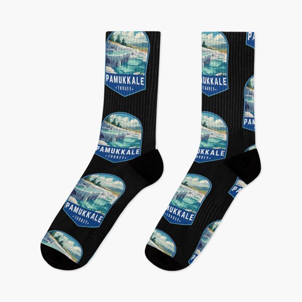 Item preview, Pamukkale in Turkey Retro Art Travel Emblem designed and sold by MaateoDesign.