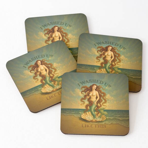 Item preview, I Washed Up Like This - Surreal Mermaid Art designed and sold by MoonlightCiara.