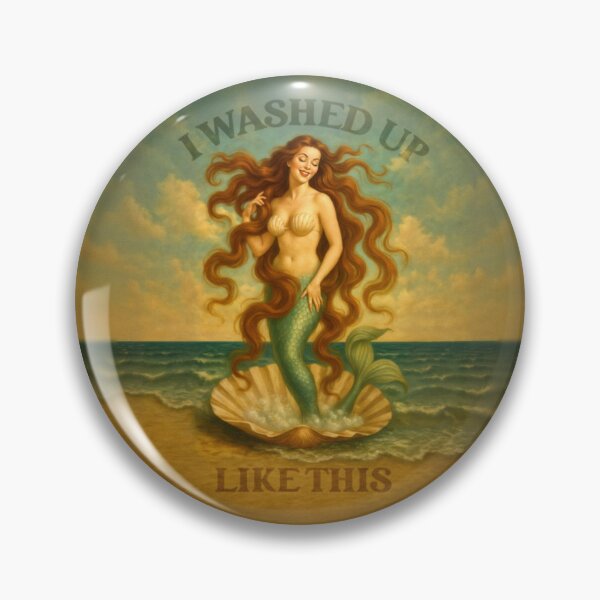 Item preview, I Washed Up Like This - Surreal Mermaid Art designed and sold by MoonlightCiara.
