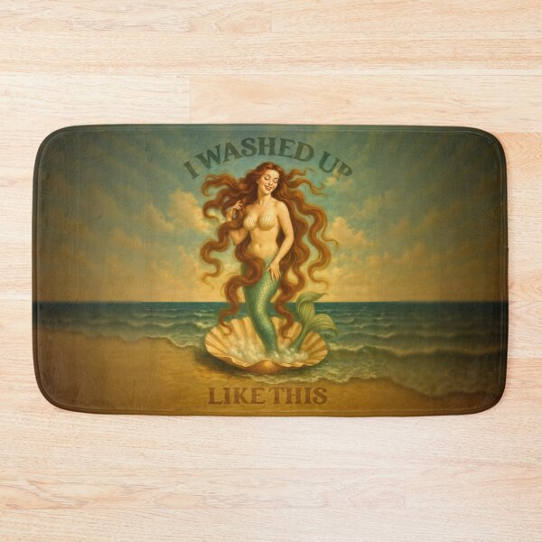 Item preview, I Washed Up Like This - Surreal Mermaid Art designed and sold by MoonlightCiara.