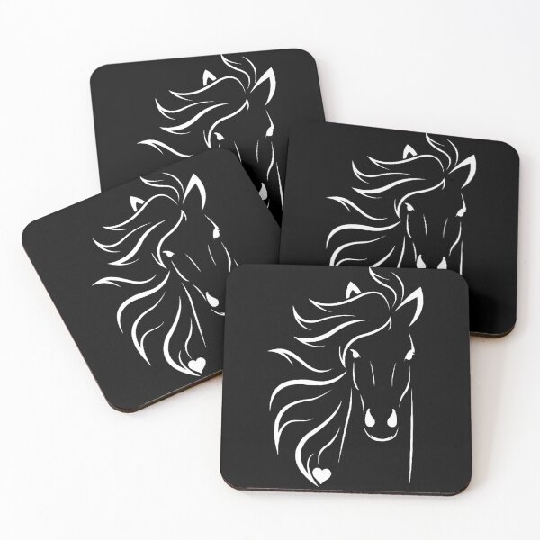 Item preview, Horse lover - White horse design and heart designed and sold by ZenNature.