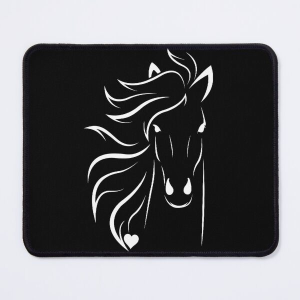 Item preview, Horse lover - White horse design and heart designed and sold by ZenNature.