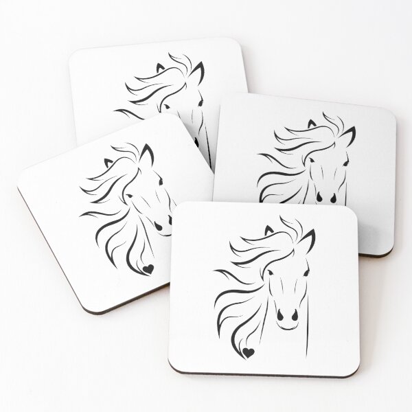 Item preview, Horse Lover - Black horse and heart design designed and sold by ZenNature.