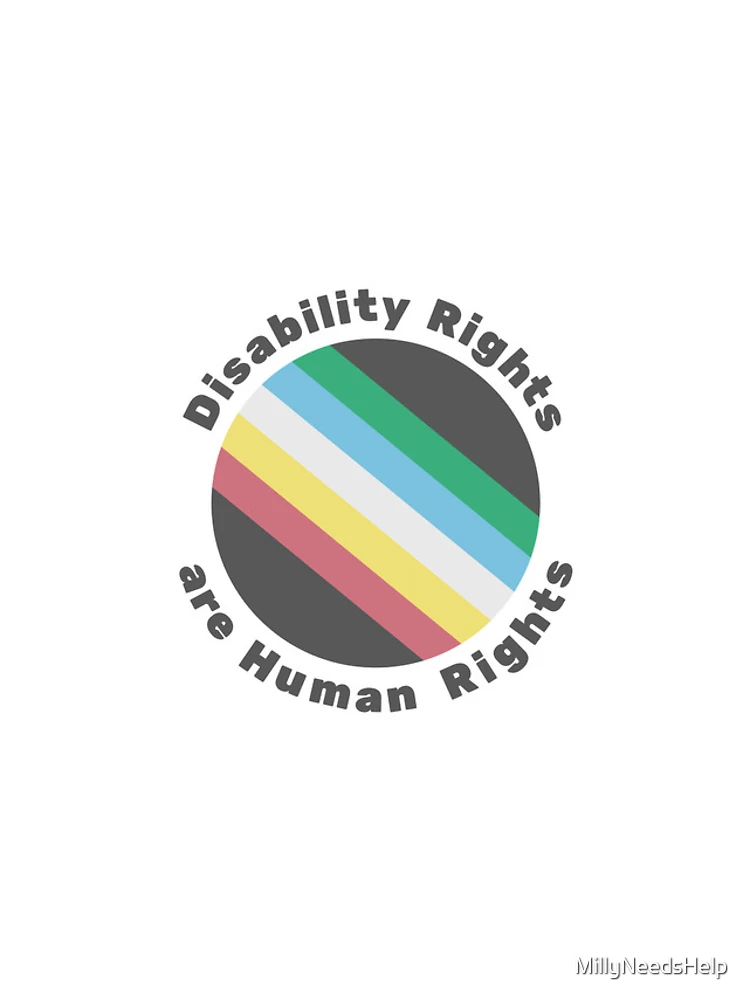 Thumbnail 4 of 4, iPhone Case, Disability Rights are Human Rights designed and sold by MillyNeedsHelp.