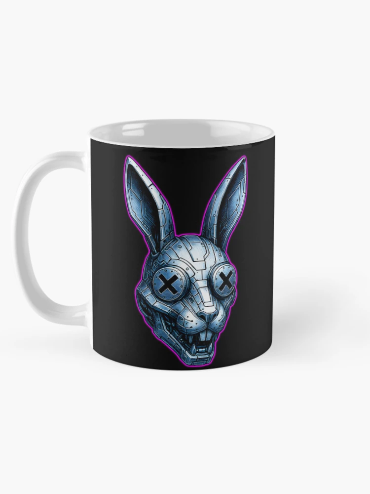Thumbnail 5 of 6, Coffee Mug, Cyber Rabbit designed and sold by DMFPRINTS.