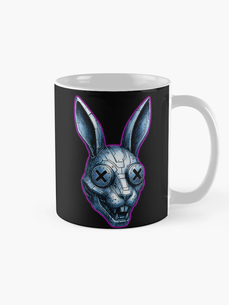 Thumbnail 3 of 6, Coffee Mug, Cyber Rabbit designed and sold by DMFPRINTS.