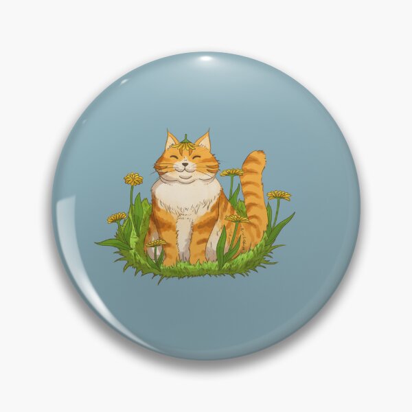 Item preview, Smiling Cat with Dandelions designed and sold by MaidenIRK.