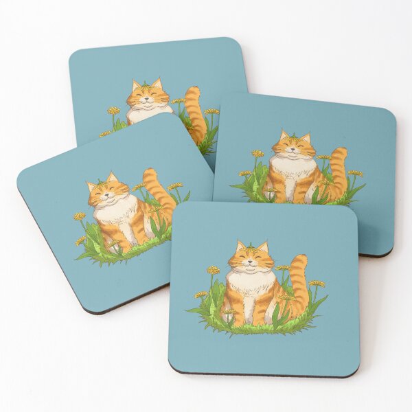 Item preview, Smiling Cat with Dandelions designed and sold by MaidenIRK.