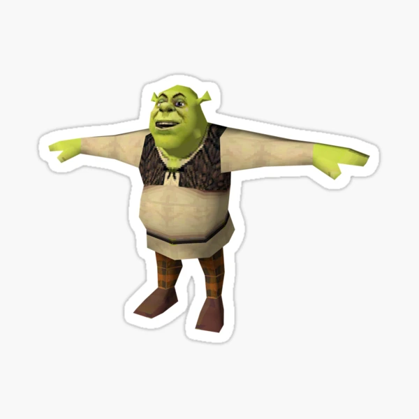 Shrek meme sticker Sticker for Sale by kha02