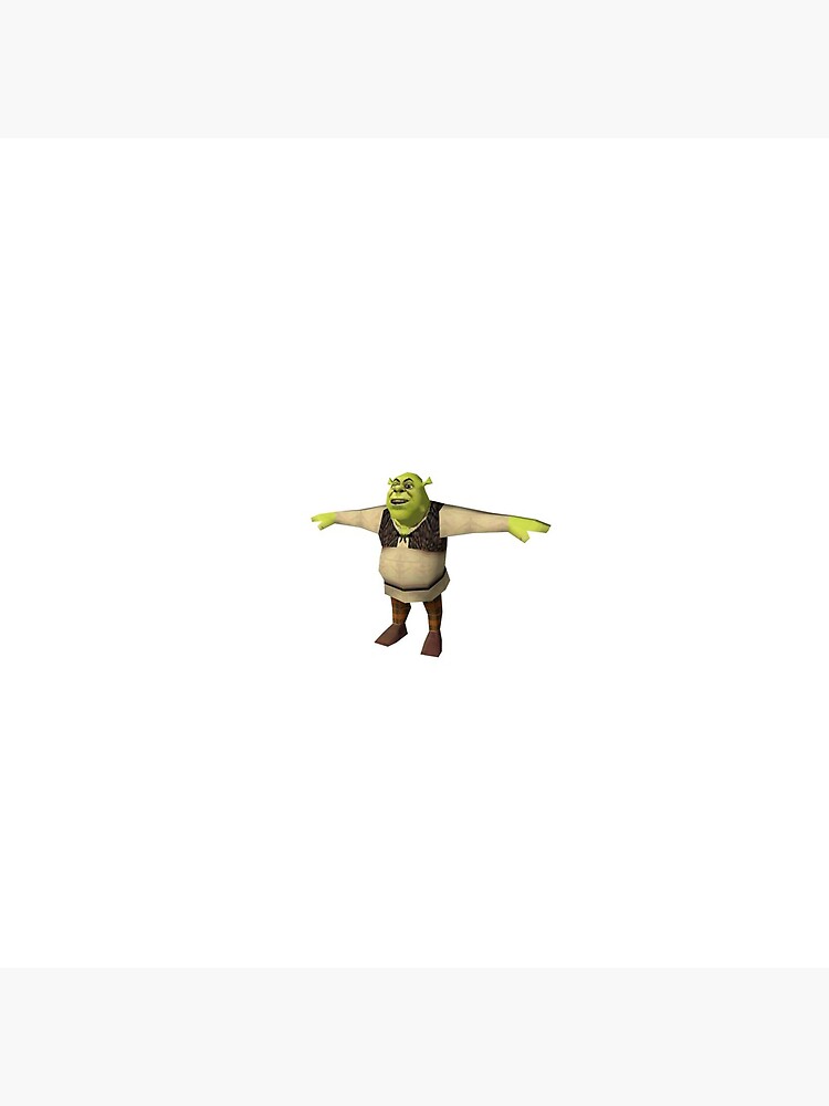 shrek is life t pose  Sticker for Sale by chongca