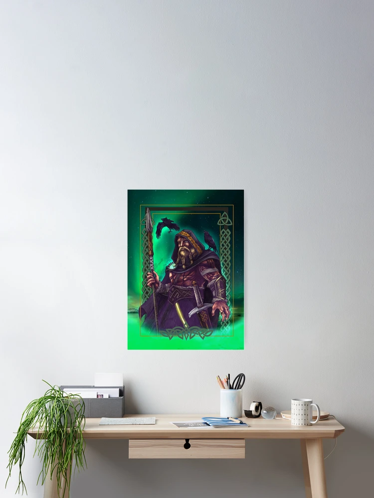 Thumbnail 2 of 3, Poster, Odin designed and sold by Raffide.