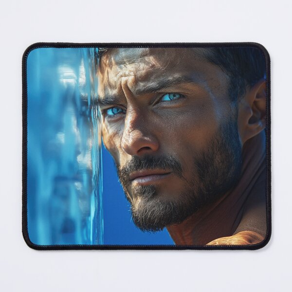 Item preview, Head Portrait - Water Falling Blue Eyes designed and sold by ChanningsPinups.