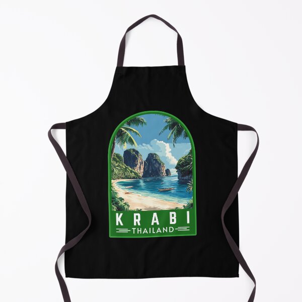 Item preview, Krabi in Thailand Retro Travel Art Emblem designed and sold by MaateoDesign.