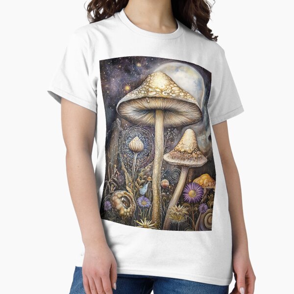 Item preview, Moonlit Mycelia: Whispers of the Cosmic Grove designed and sold by bloorose.