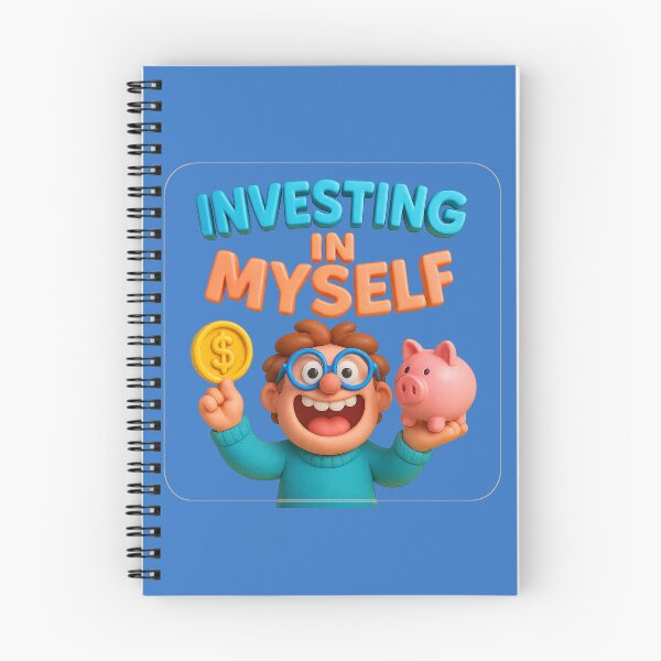 Item preview, Invest in myself – cartoon design for self-improvement designed and sold by Girih.