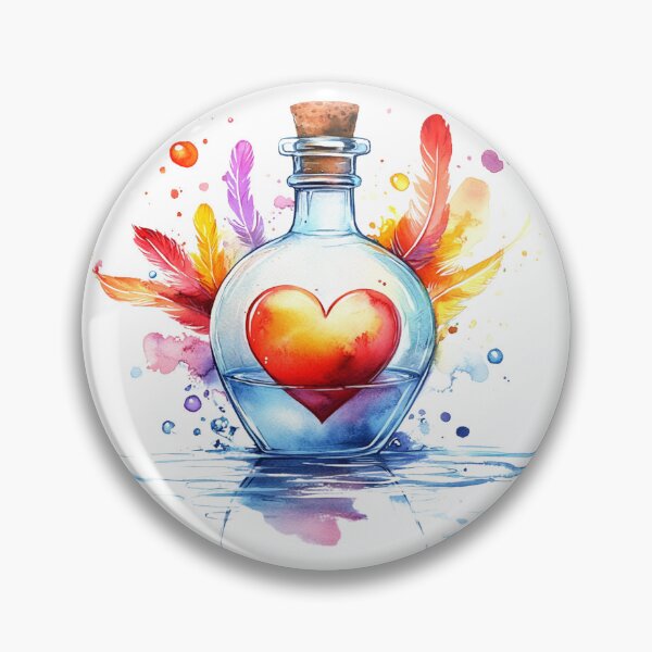 Item preview, Potion of Passion: Heart in a Bottle designed and sold by Small Mandarin.