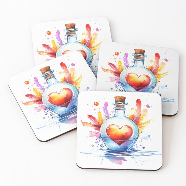 Item preview, Potion of Passion: Heart in a Bottle designed and sold by Small Mandarin.