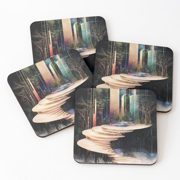 Item preview, Celestial Ascent: The Whispering Stairway to Cosmic Realms designed and sold by bloorose.