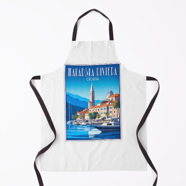 Item preview, Makarska Riviera Croatia Vintage Poster designed and sold by PetsArt.
