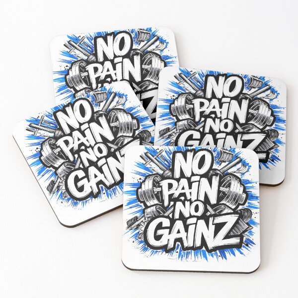Item preview, No Pain No Gainz Gym Motivation designed and sold by Malutki-pl.