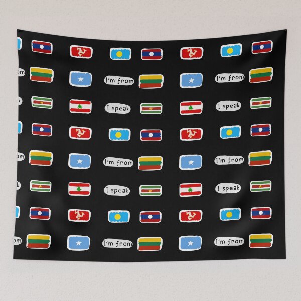 Item preview, Mini doodled flags #2 designed and sold by eveyting.