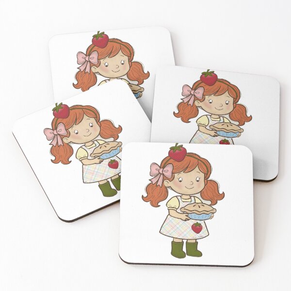 Item preview, Strawberry Pie Girl – Retro Storybook Character designed and sold by toastysketches.