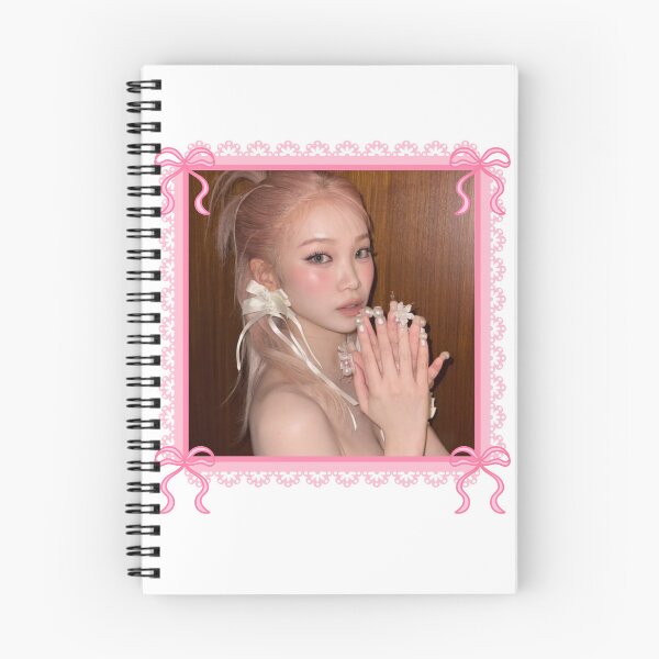 Item preview, Kpop Le Sserafim Chaewon Coquette Pink Bow Border Frame  designed and sold by StarBunnyDesign.