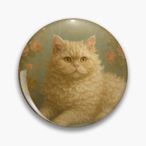 Item preview, Selkirk Rex in Rococo Reverie designed and sold by LesChatsArt.