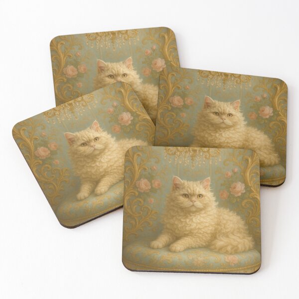 Item preview, Selkirk Rex in Rococo Reverie designed and sold by LesChatsArt.