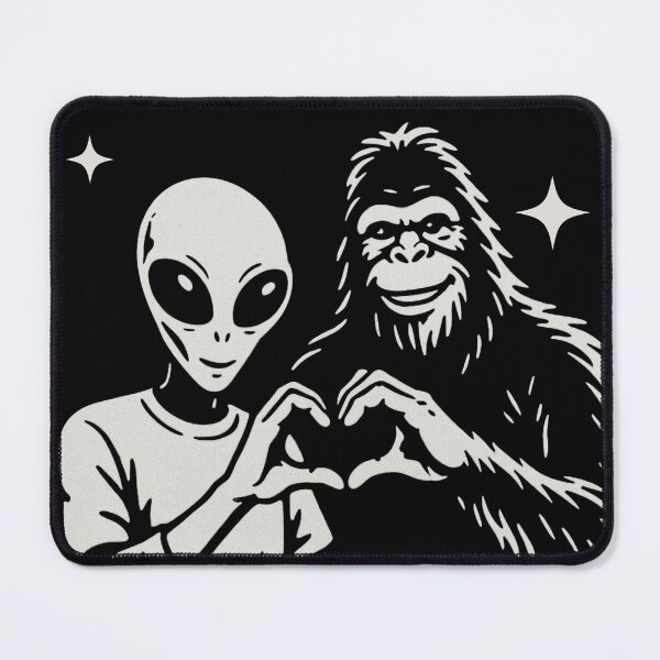 Item preview, Alien & Bigfoot Friendship, Cosmic Love designed and sold by Slawomir Holly.