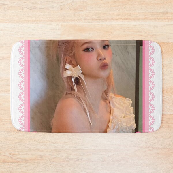 Item preview, Kpop Le Sserafim Chaewon Coquette Pink Bow Border Frame  designed and sold by StarBunnyDesign.