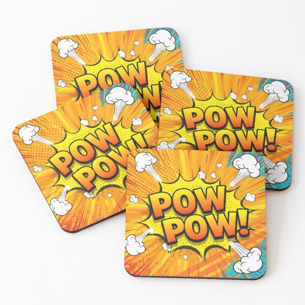 Item preview, Funny Cartoon POW POW! Duo Hit Tee designed and sold by Ink & Quip.