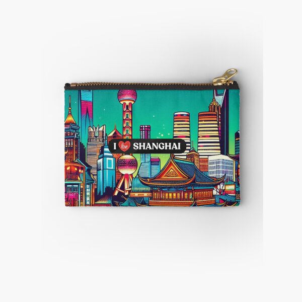 Item preview, Shanghai City Skyline Design – Ideal for Vacation Lovers, Urban Style Fans & Trendy Travel Accessories designed and sold by knalpot-design.