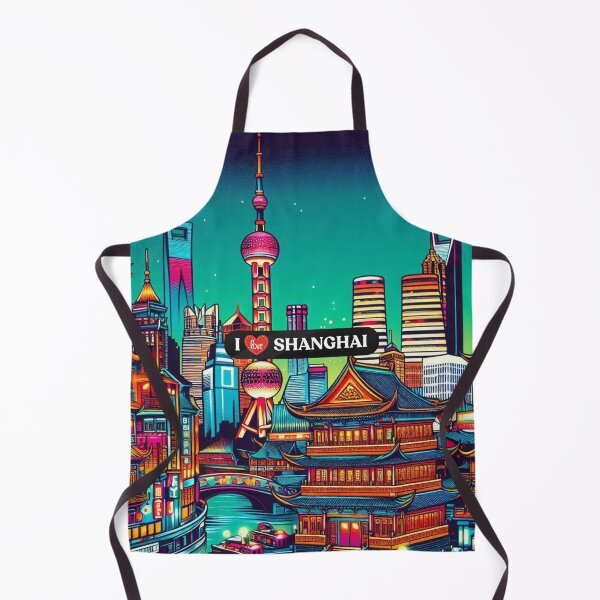 Item preview, Shanghai City Skyline Design – Ideal for Vacation Lovers, Urban Style Fans & Trendy Travel Accessories designed and sold by knalpot-design.