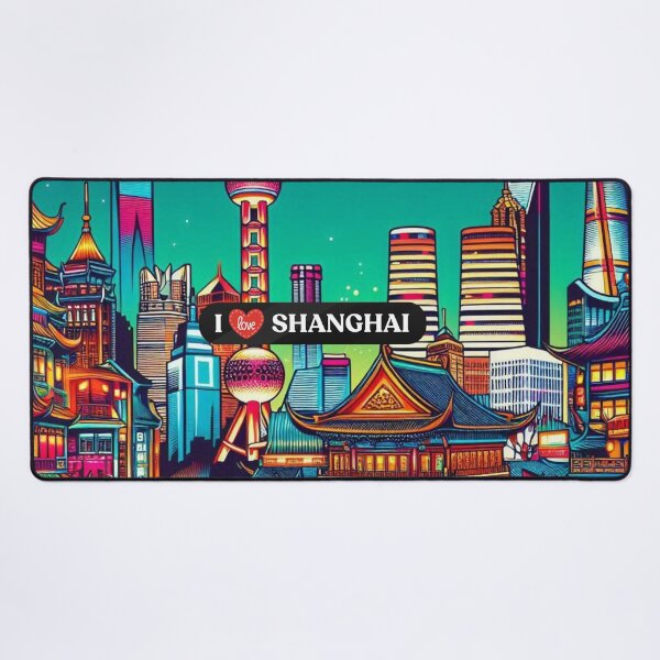 Item preview, Shanghai City Skyline Design – Ideal for Vacation Lovers, Urban Style Fans & Trendy Travel Accessories designed and sold by knalpot-design.
